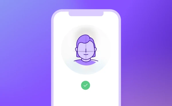 Grüner Haken nach Nutzerverifikation mit Persona